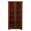 Mission Craftsman Oak Style Multimedia Cabinet